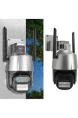 Pazariz Pazarız Dış Mekan Güvenlik Kamerası 360° Wifi Kamera,Çift Lensli Su Geçirmez 8x Hybrit Zoom 45 - 2