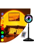 Pazariz Gün Batımı Projektörü Rgb 16 Renk Ufo Projeksiyon Usb Masa Lası - 1