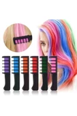 Pazariz Rengarenk Saç Boyama Tebeşiri - Mini Taraklı Konsept Saç Boyama Seti Hair Chalk Sarı - 3
