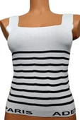 Pazariz Kare Yaka Atlet Triko Bluz Crop S / M / L Beden Uyumlu - 1