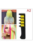Pazariz Rengarenk Saç Boyama Tebeşiri - Mini Taraklı Konsept Saç Boyama Seti Hair Chalk Sarı - 2
