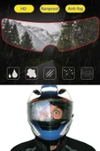 Pazariz Kask Vizör Yağmur Kaydırıcı Buğu Önleyici Film Su Kaydırıcı Kask Ön Cam Film Pinlock - 1