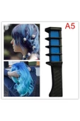 Pazariz Rengarenk Saç Boyama Tebeşiri - Mini Taraklı Konsept Saç Boyama Seti Hair Chalk Koyu Mavi - 1
