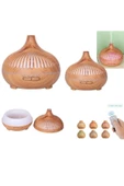 Pazariz Aroma Difüzörü Buhar Ultrasonik 7 Renk Led Işıklı Aromatik Oda Kokusu Hava Nemlendirici 550 - 2