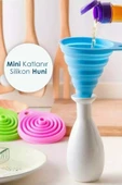 Pazariz Pratik Mini Silikon Katlanır Huni | Akordeon Huni | Katlanır - 1 Adet - 1