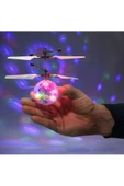 Pazariz Sihirli Elektrikli Uçan Top Çocuklar Led Işık Oyuncak Drone Kızılötesi Sensör Helikopter - 3