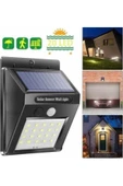 Pazariz Işık Sensörlü Güneş Enerjili Solar Duvar Kapı Kamp Bahçe Lambası Fotoselli Projektör 20 Led thumbnail 3