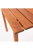 Pazariz Ahşap Katlanır Rulo Kamp Ve Piknik Masası Kahverengi Ahşap, Kamp, Balkon Bahçe Plaj 60x60 - 1