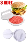 Pazariz Hamburger Press Ve Köfte Kalıbı 3 Adet Hamburger Köfte Şekillendirici Hamburger Yapma Aparat thumbnail 1
