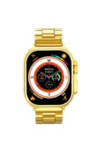 Pazariz X8 Ultra Akıllı Saat Pusula Vücut Sıcaklık NFC Gold Kordon Hediye 2023 Versiyon Watch 8 thumbnail 1