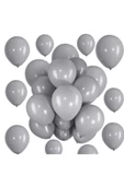 Pazariz 10 Adet Gri Pastel Balon - 1