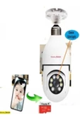 Pazariz Speed Ampul Kamera + 32gb Hafıza Kart( Dünyanın Her Yerinden 360° Döndürülen Hareketli Kamer - 1