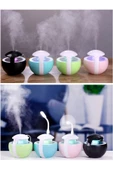 Pazariz Fanlı Ve Işıklı Küre Model Mini Oda Hava Nemlendirici Buhar Makinesi Koku Giderici thumbnail 2