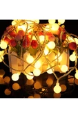 Pazariz Pilli Top Ledli Mini Ampüllü Led Işık Top Led Aydınlatma 10 Ledli - 1