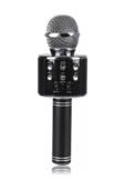 Pazariz Karaoke Mikrofon Bluetooth Sd Ve Usb Destekli 2019 Siyah - 1
