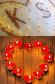 Pazariz 20 Kalpli Tealight Mum + 300 Kuru Gül Yaprağı Romantik Süs - 1