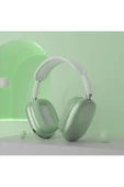 Pazariz P9 Air Kablosuz Bluetooth 5.0 Wirelles Mikrofonlu Kulaklık Stereo Yeşil - 1
