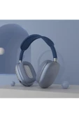 Pazariz P9 Air Kablosuz Bluetooth 5.0 Wirelles Mikrofonlu Kulaklık Stereo Mavi - 1