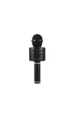 Pazariz Wster Ws-858 Usb-aux-sd Kart Girişli Wireless Bluetooth Karaoke Mikrofon - Siyah - 1