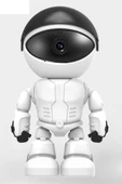 Pazariz Astronot 1080p Robot Görünümlü Wifi Ip Güvenlik Kamerası Kablosuz Gece Görüşlü - 3