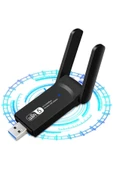 Pazariz Dual Band USB 3.0 Adaptör Kablosuz Wifi Alıcı Wireless Adaptör 802.11a/b/g/n/ac,WiFi Adapter - 1