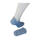 Pazariz Unisex Mavi Emojili Çorap 5'li - 1