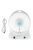 Pazariz Şarjlı Vantilatör Fan Mini Seyahat Tipi Serinletici Soğutucu Masaüstü Laptop Usb Fan - 1