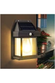 Pazariz Solar Enerjili Led Bahçe Aydınlatması Su Geçirmez Lamba Bahçe Garaj Ev Aydınlatma Siyah 1 Ad thumbnail 3