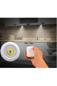 Pazariz Uzaktan Kumandalı Yapışkanlı Led Spot Lamba 3 Lü thumbnail 3