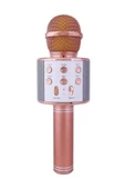 Pazariz Profesyonel Bluetoothlu Karaoke Mikrofon - Aux Sdcard - Rosegold - 1