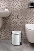Pazariz Pedallı Banyo Ve Tuvalet Çöp Kovası 5 Lt. - 1