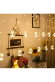Pazariz Yılbaşı Ve Özel Konsept 12 Toplu Saçaklı Led Işıklı Ip Perde thumbnail 1
