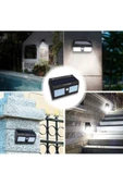 Pazariz Solar Güneş Enerjili 20 Ledli Fotoselli Ev Bahçe Duvar Aydınlatma Lambası thumbnail 2