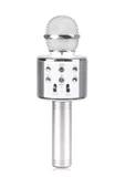 Pazariz Profesyonel Bluetoothlu Karaoke Mikrofon - Aux Sdcard - Silver - 1
