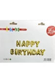 Pazariz Happy Bırthday Gold Folyo Balon - 1