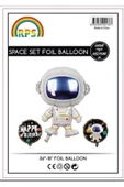 Pazariz Astronot 3 Lü Set Folyo Balon - 1