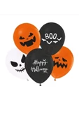 Pazariz Halloween Cadilar Bayrami Baskili Balon 8 Adet - 1