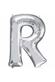 Pazariz R Harf Folyo Balon Gümüş 100 Cm thumbnail 1