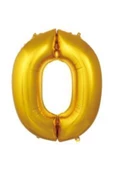 Pazariz Folyo Rakam Balon 76 Cm Altın 0 - 1