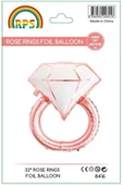 Pazariz Yüzük Rose Gold Tek Folyo Balon 80 Cm - 1