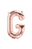 Pazariz G Harf Folyo Balon Gold Rose 76 Cm thumbnail 1