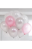 Pazariz Metalik Sedefli (pembe -gümüş Karışık) Uçan Balon thumbnail 2