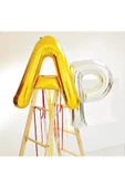Pazariz T Harf Folyo Balon Gold 100 Cm thumbnail 2