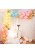 Pazariz Renkli Soft Renk Zincir Balon Seti - 1