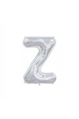 Pazariz Z Harf Folyo Gümüş Balon Küçük 35 Cm thumbnail 1