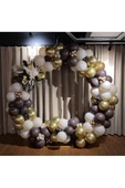 Pazariz Krom Gold Çikolata Kahve Ve Beyaz Balon Zinciri 100 Adet - 1