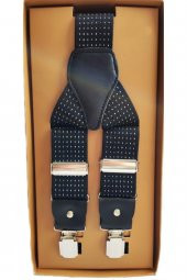 Puantiyeli Pantolon Askısı Siyah 8683255002276 - 1