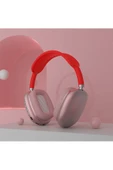Pazariz P9 Air Kablosuz Bluetooth 5.0 Wirelles Mikrofonlu Kulaklık Stereo Kırmızı - 1