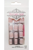 Pazariz Pazarız Nail Takma Tırnak 12'li - French Pembe - 1