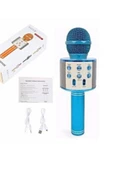 Pazariz Şarj Edilebilir Telefon Ve Usb Bağlantılı Karaoke Mikrofon (mavi) - 2